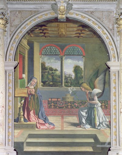 Annunciation by Andrea Previtali